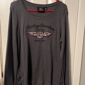 Harley-Davidson Black and Red Logo Shirt